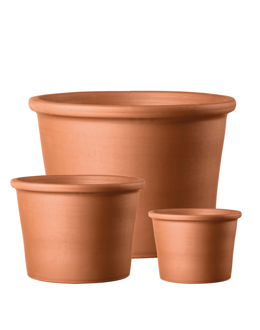 Cylinder Terracotta Pot by Deroma